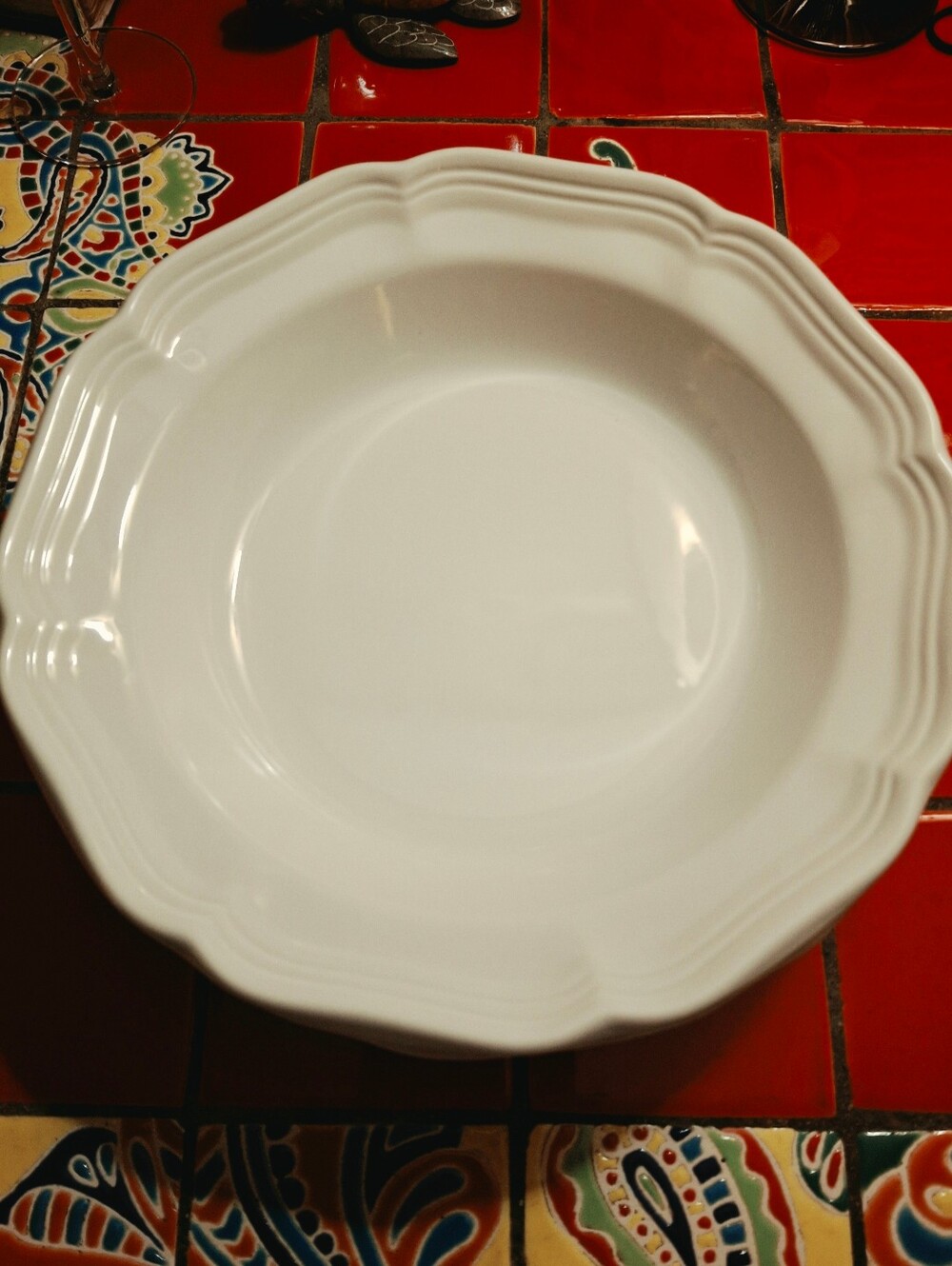 MIKASA FRENCH COUNTRYSIDE WIDE RIM SOUP SALAD BOWLS 8.5" SET OF 3 OVEN TO TABLE